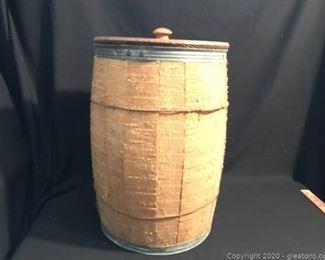 Wooden Keg Barrel With Lid