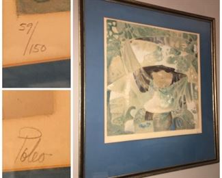 Hector Poleo signed lithograph