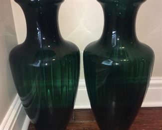Pilgrim Glass tall Masterpiece vases
