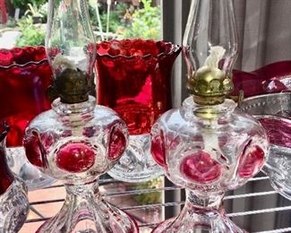 Ruby Flash oil lamps