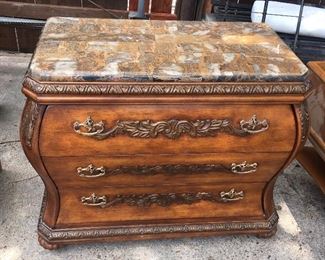 Marble top Dutch Style chest of drawers