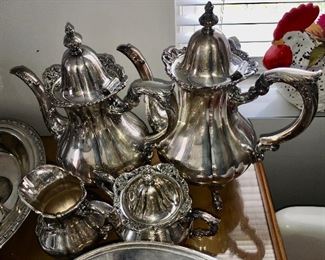 Wallace silver plate coffee tea service set