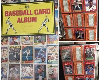 The trading cards are being sold in books and bag lots. Some have been removed prior to the sale.