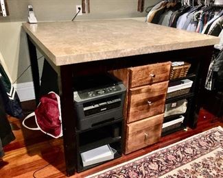 Display table and 3 drawer chest