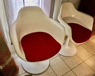 Krueger tulip chairs, pair