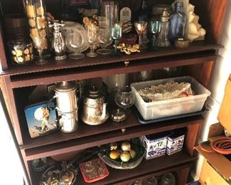 LAWYERS BOOKCASE AND COLLECTIBLES