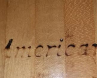 Table w/ Bowling Alley Floor Top ( includes 6 Windsor Style Chairs)