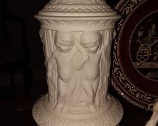 Pair of Dresden Lamps