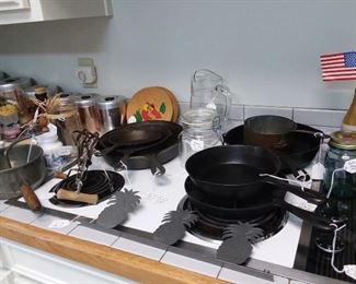 Cast Iron Skillet's and other misc Kitchen items