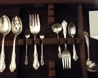 International Sterling Silver Flatware Set - Joan of Arc (TOTAL 109 pcs) 