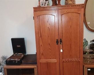 Oak Finish - Computer / Desk Armoire