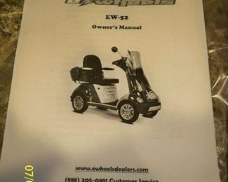 e-Wheels EW-52 Mobility cart with canopy.