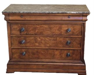 Lot 026
Ethan Allen Marble Top Bachelor's Chest Dresser