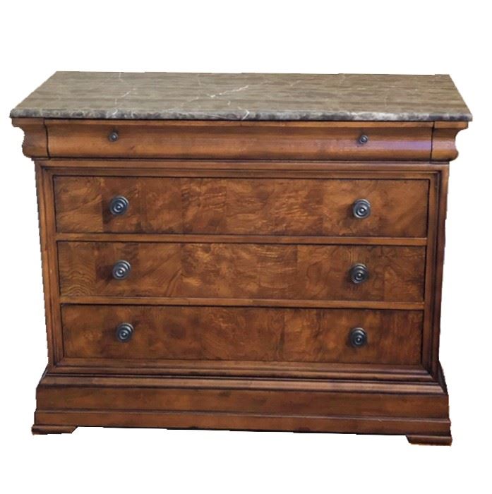 Lot 026
Ethan Allen Marble Top Bachelor's Chest Dresser