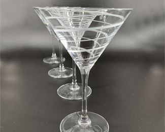 Lot 091
Mikasa "Cheers Collection" Martini Glasses