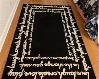 Lot 137
Pottery Barn Teen "Script Rug"