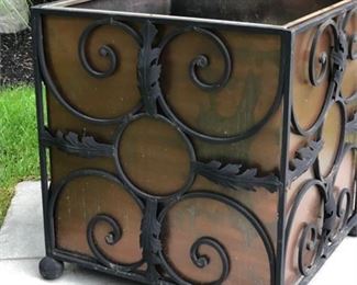 Lot 323
Frontgate Large Copper & Iron Planter