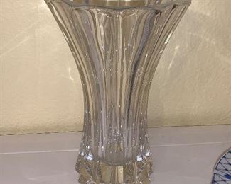 Signed Crystal Vase