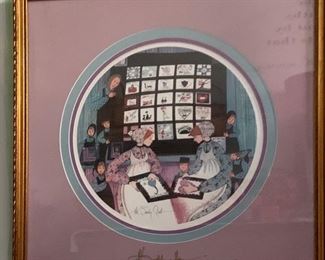  P Buckley Moss Society Quilt Signed