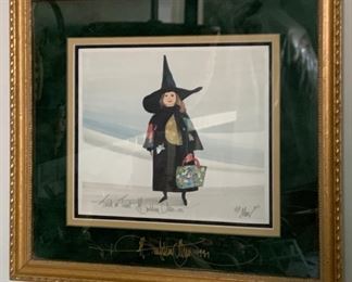 Trick or Treat Signed  Numbered P Buckley Moss