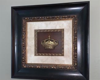 Quality Framed Crown Art