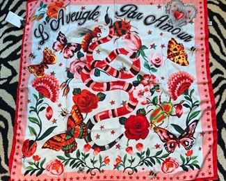 Gucci Snake Scarf with Tags