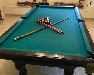 Antique pool table by Tiffany