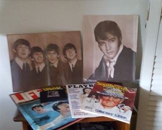 Elvis, Beatles, Shirley Temple, Little Rascals posters
