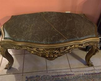 marble top coffee table