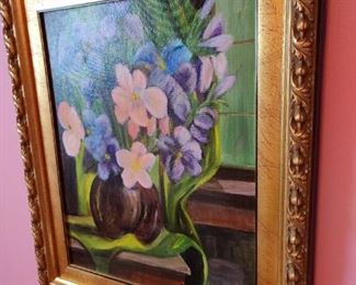 floral art sign