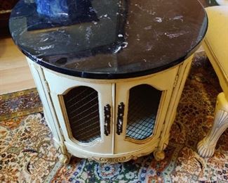 marble top table