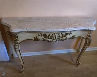 marble top French table