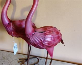 metal flamingo