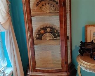 French curio cabinet with drawer hand dovetailed