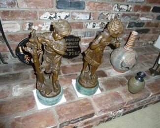 Bronze sculpture, really done well. I see no signature or makers name, maybe hiding?