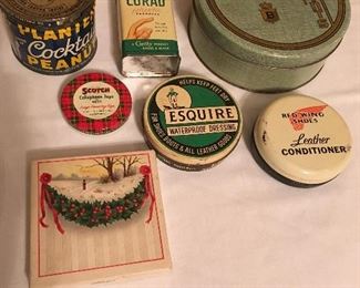 Vintage tins and boxes