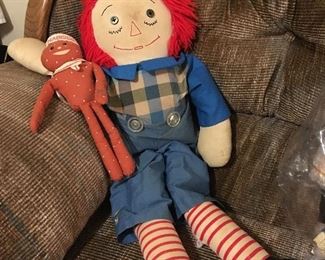 Raggedy Andy and his friend Mr Salty