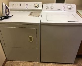 Maytag dryer, Hotpoint washer