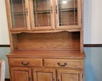 Oak Dinning Room Hutch