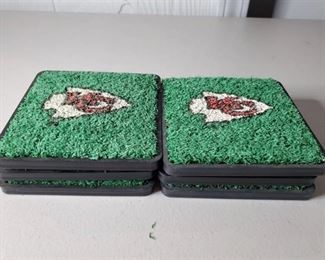 KC Chiefs Authentic Arrowhead AstroTurf 1984-1993 Coasters