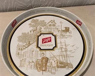 Vintage Schlitz Draught Beer Metal Tray