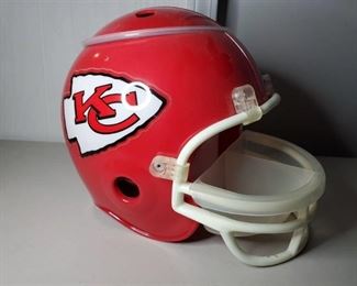 Chiefs Helmet Ice Bucket and Snack Station
