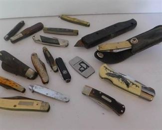 Assortment of Pocket Knives