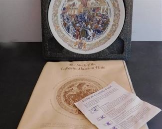 Lafayette Museum Plate