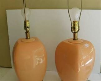 Pair Of Contemporary - Lamps (2 ea)