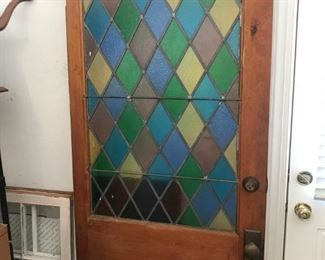 Leaded Glass Antique Door $ 168.00