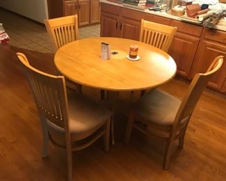 Table / 4 Chairs - Table has drop leaves - $ 188.00