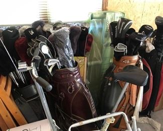Lots of Golf Clubs including Ping Red Dot Iron set, Ping Black Dot iron set, Taylor Made 580 metal wood set and MORE !!