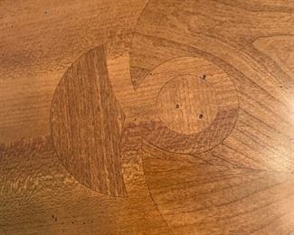 Baker inlaid wood table top FOUR Leaves