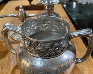 Sterling silver candlesticks